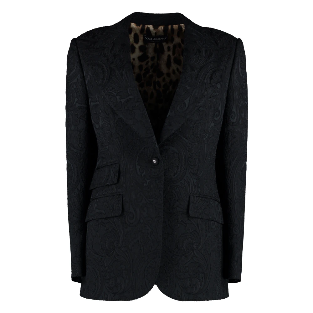 Dolce & Gabbana Stijlvolle Jas voor Mannen en Vrouwen Black Dames