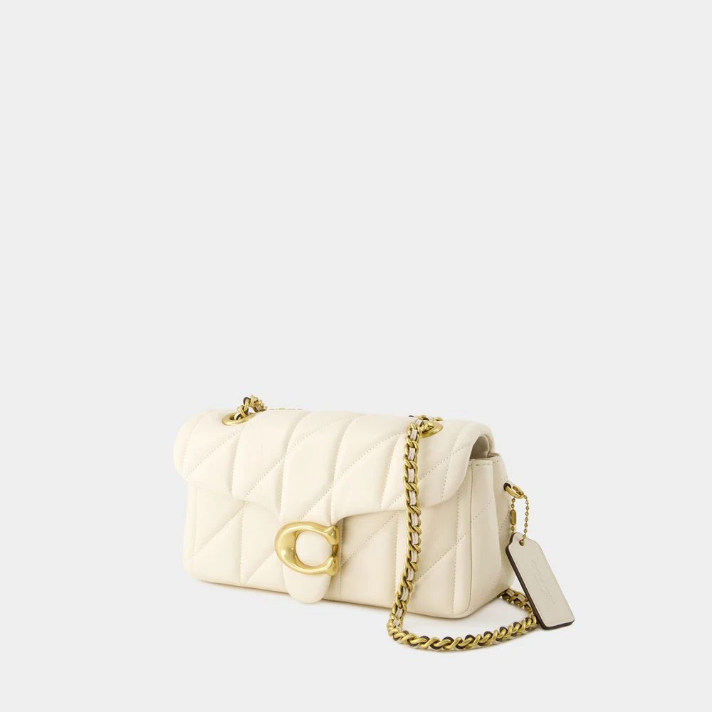 Coach Witte leren crossbody tas met klep Beige Dames