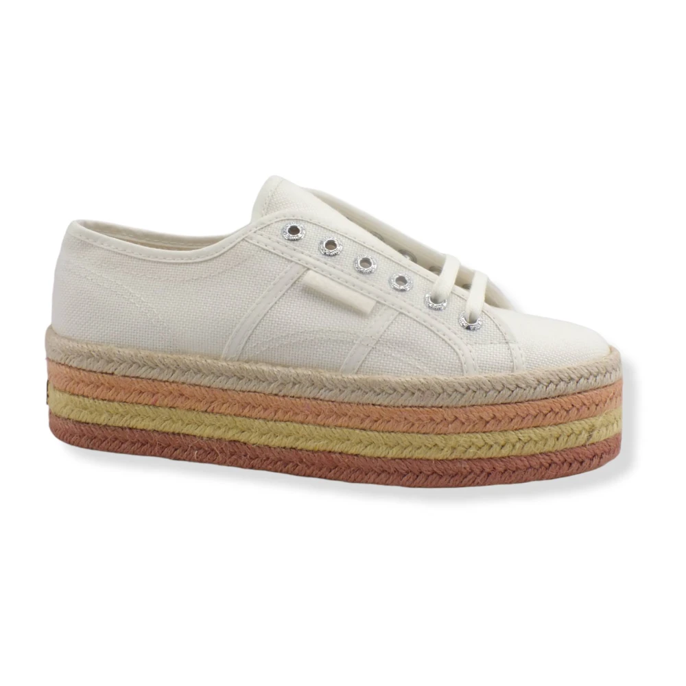 Superga Donna Bianco Scarpe, 35 1/2 Eu, New,
