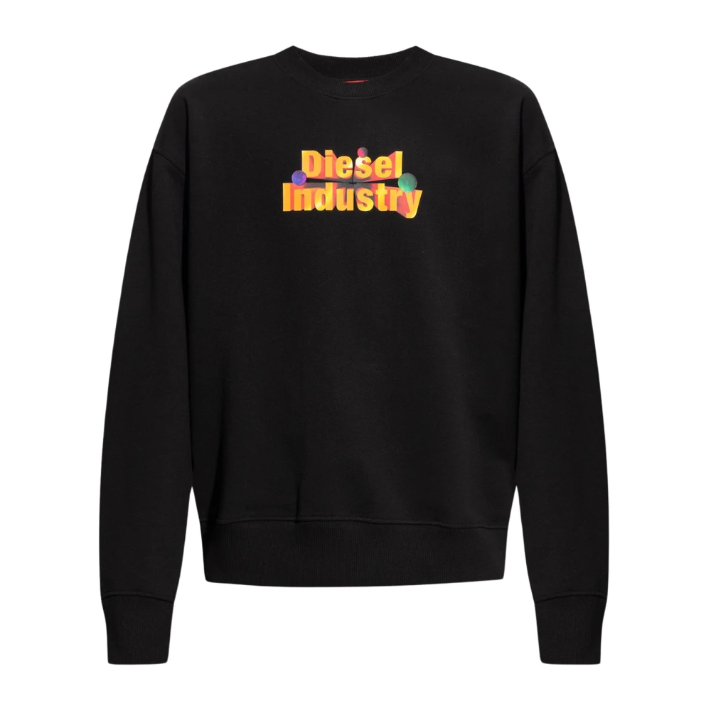 Diesel Herren Schwarz Sweatshirts & Hoodies, K, Xlgröße: