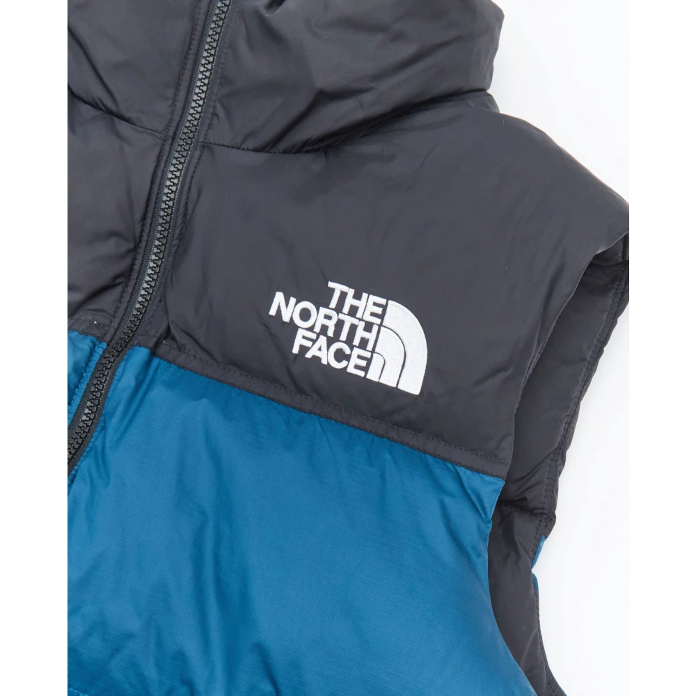 The North Face Blauwe Jacks met Opvouwbare Capuchon Blue Heren