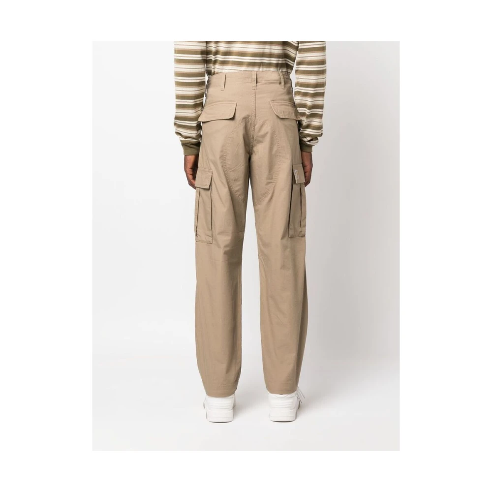 Carhartt WIP Cargo Broek Kameelbruin Katoen Logo Brown Heren