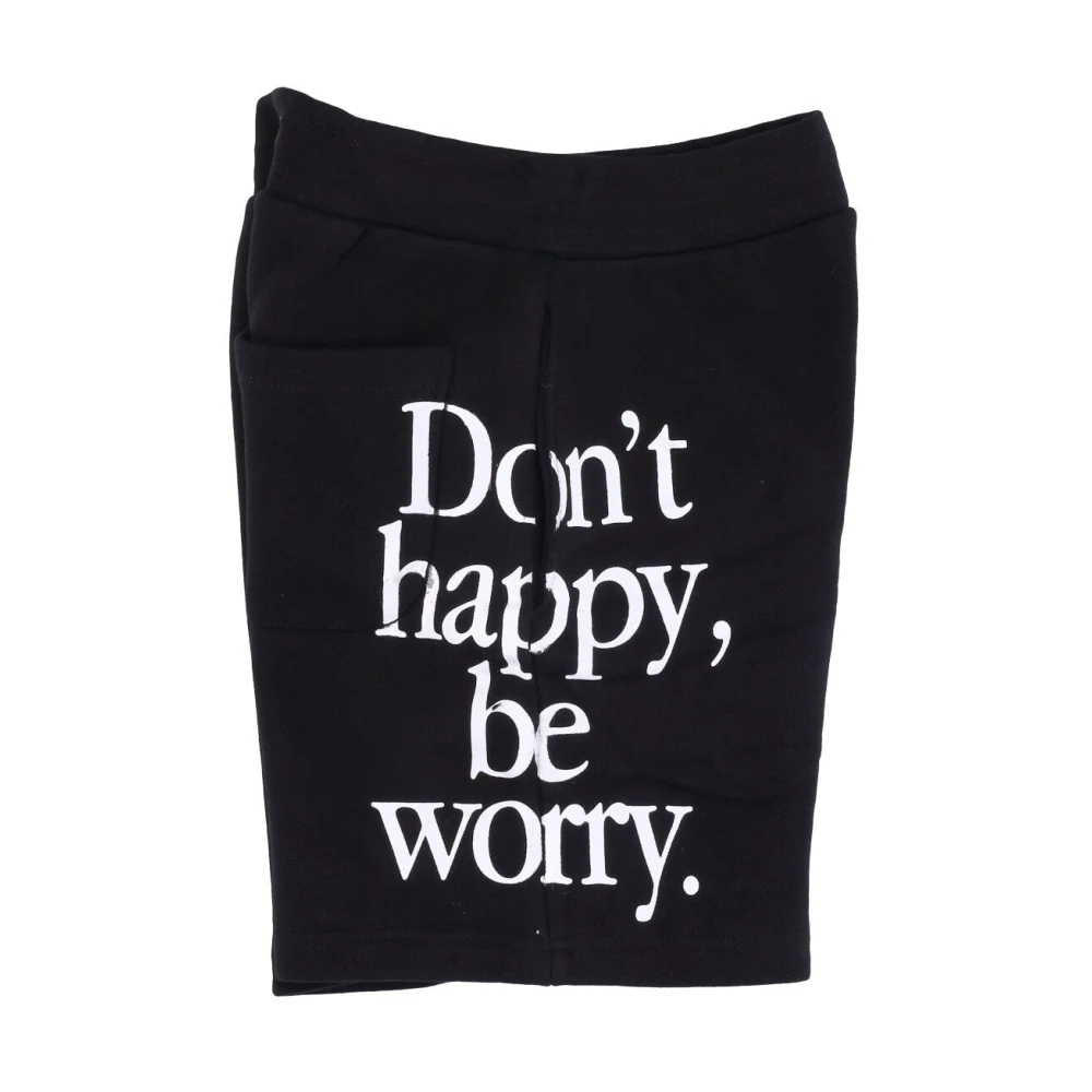 Market Smiley Logo Sweatshorts Zwart Black Heren