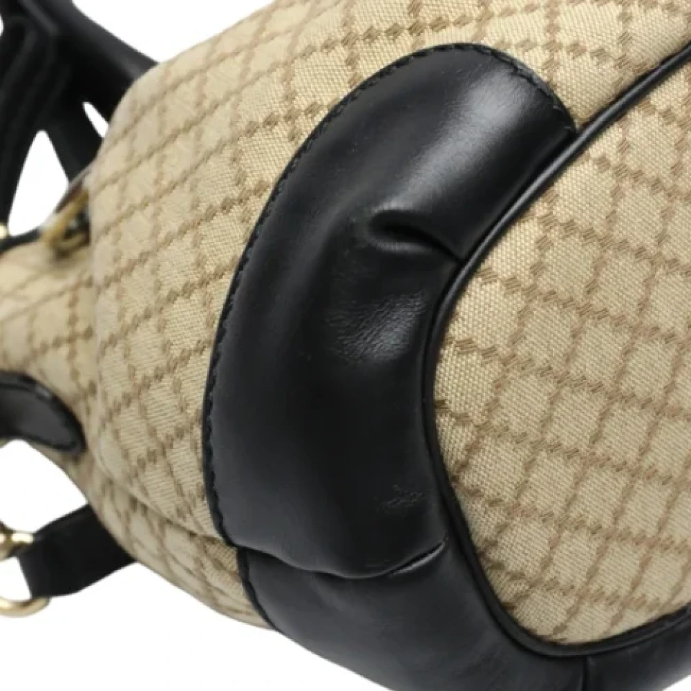 Gucci Vintage Pre-owned Canvas gucci-bags Beige Dames