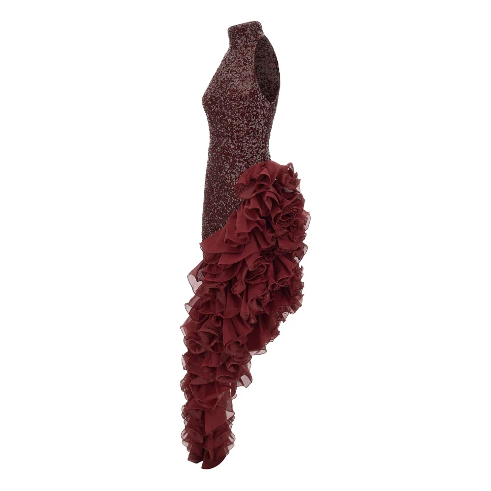 Rotate Birger Christensen Rode Stijlvolle Jurk Multicolor Dames