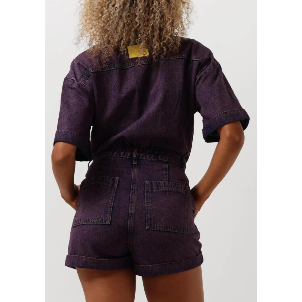 Refined Department Paarse Kate Jumpsuit Purple Dames