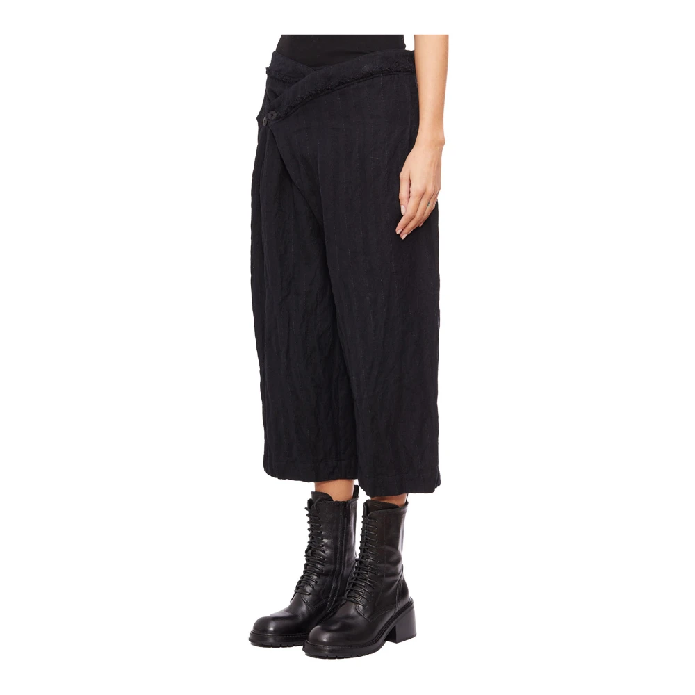 Marc Le Bihan Broek met asymmetrische sluiting Black Dames