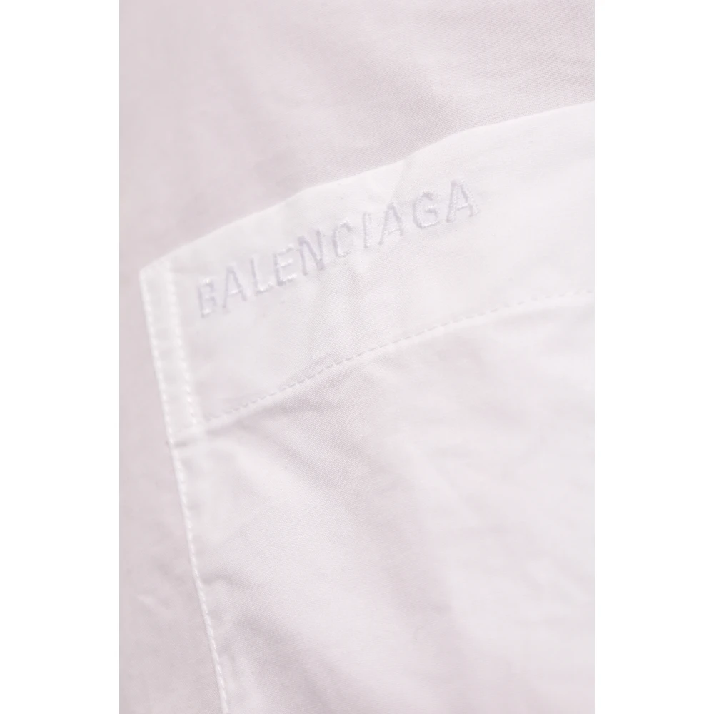 Balenciaga Overhemd met een zak White Dames
