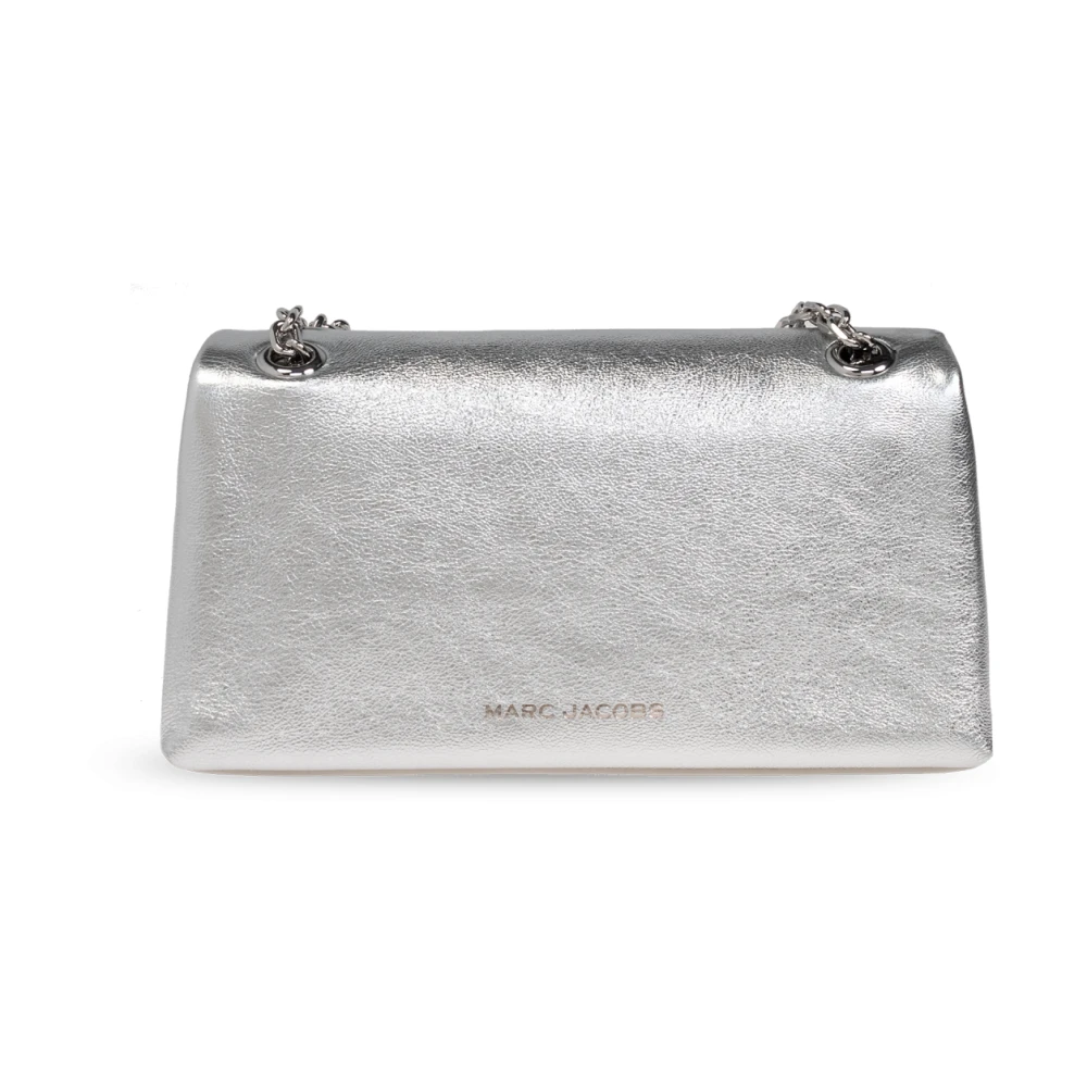 Marc Jacobs Leren schoudertas Gray Dames