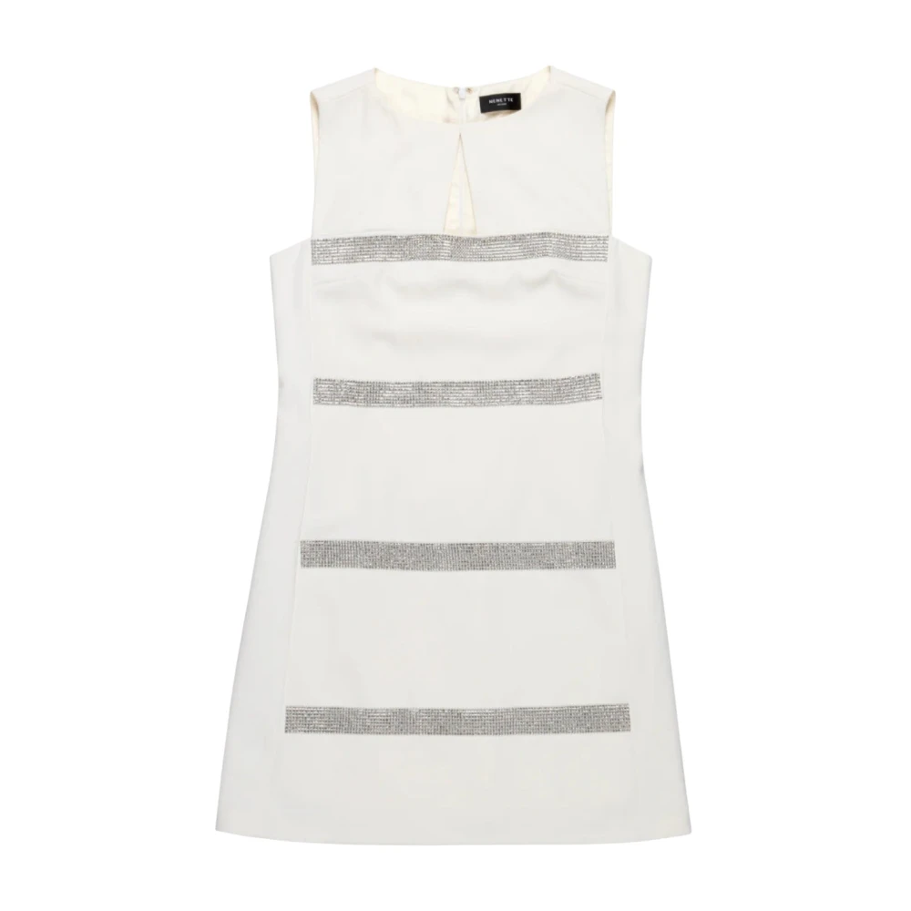 Nenette Women's White Short Dresses, S, Abito