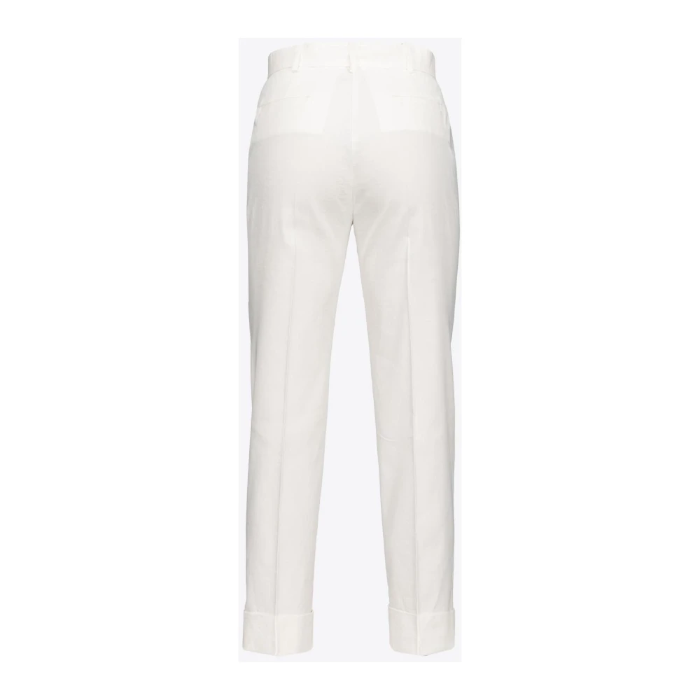 pinko Plaza Broek White Dames