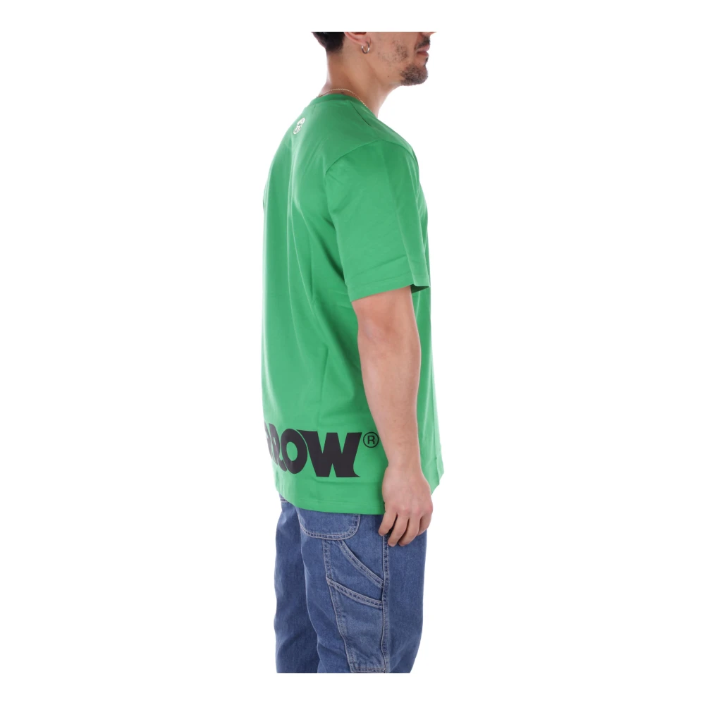 Barrow Groen Logo Voor en Achter T-shirt Green Heren