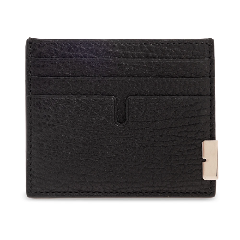 Burberry Leren kaarthouder Black Heren