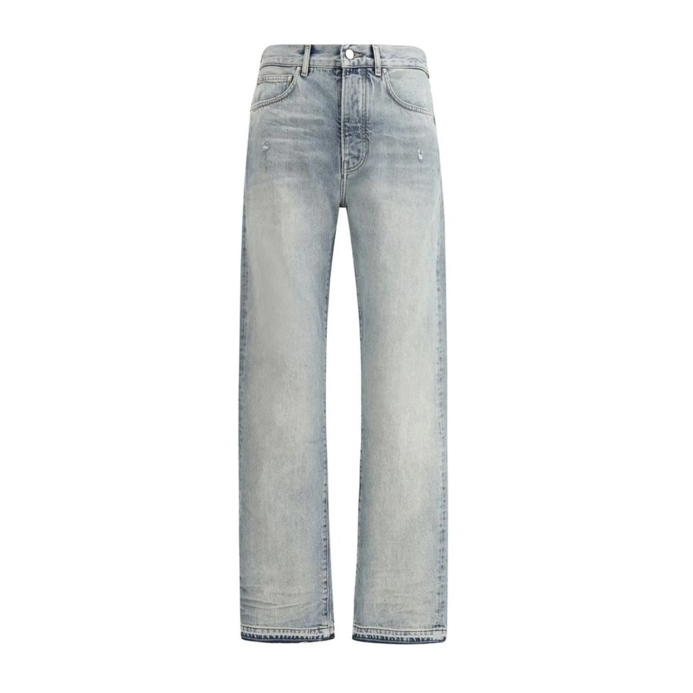 Amiri Urban Straight Fit Jeans met Vijf-Pocket Design Blue Heren