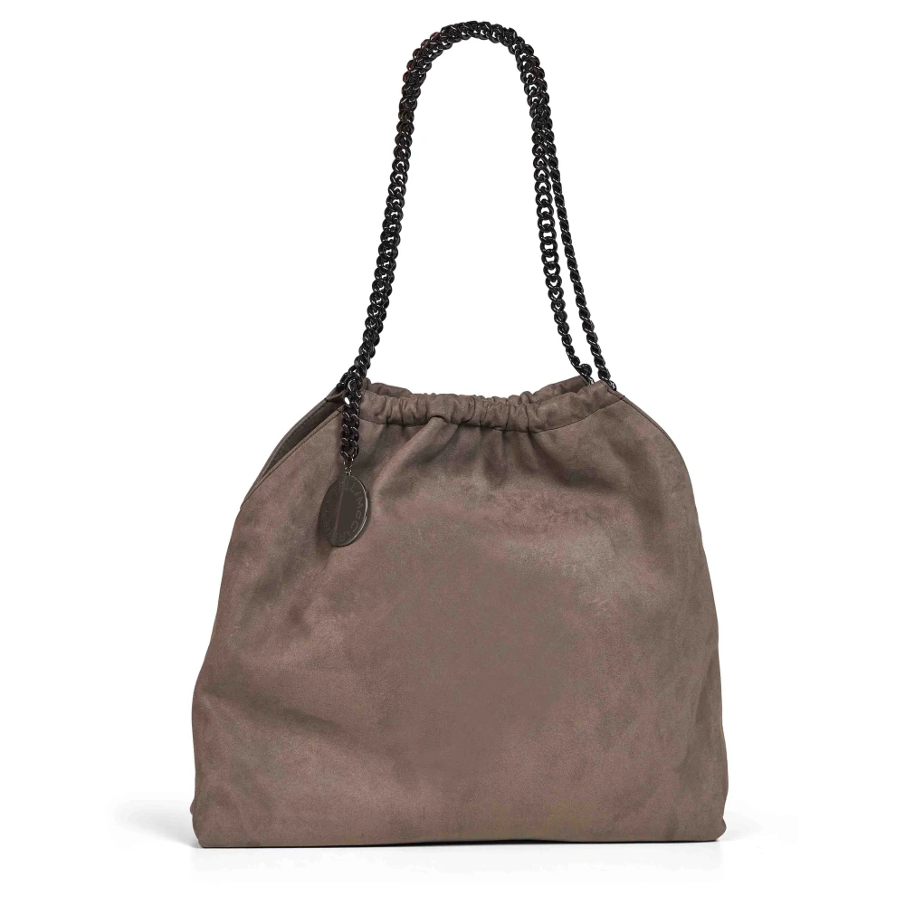 Stella Mccartney Donna Grigio - Borsa A Tracolla Con Coulisse Falabella - Bags - One Size