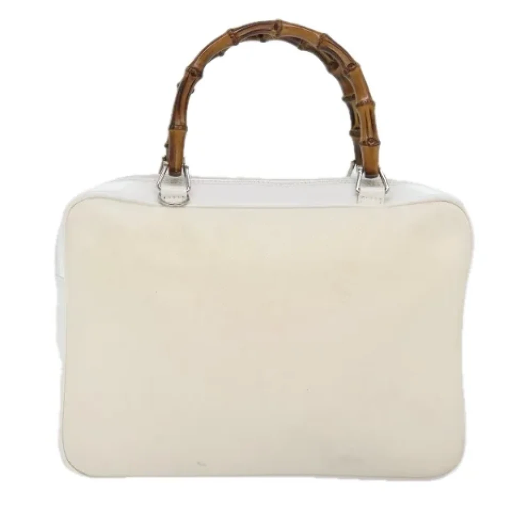 Gucci Vintage Pre-owned Leather gucci-bags White Dames