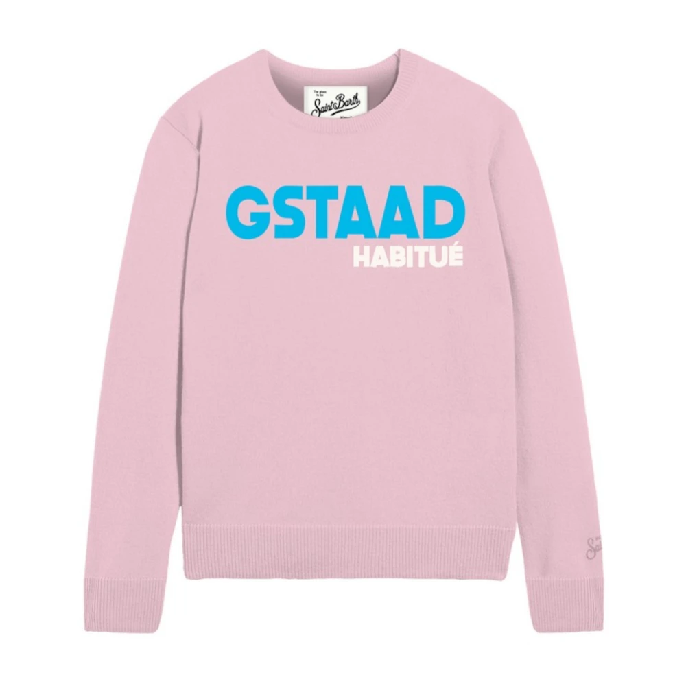 Mc2 Saint Barth Women's Pink New Queen Jumper - Round-Neck Knitwear - L - Knitwear
