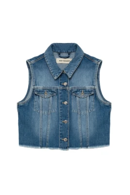 Denim Gilet Jacka