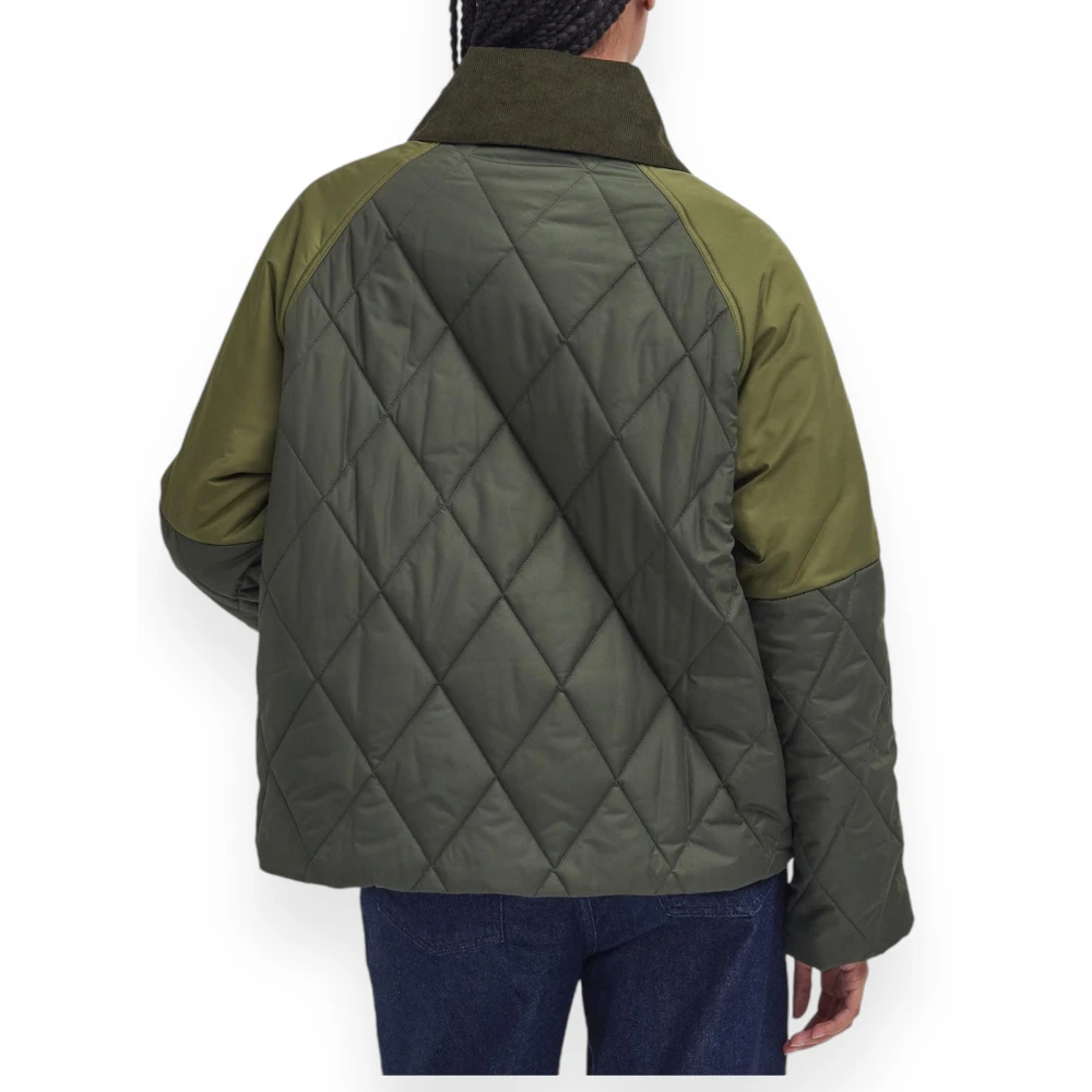 Barbour Gewatteerde buitenkleding jas Green Dames