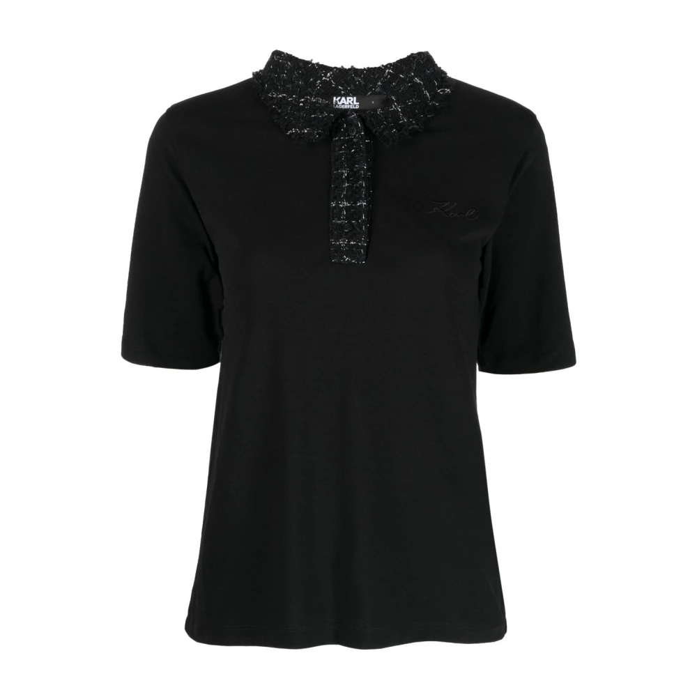 Karl Lagerfeld Klassiek T-shirt Black Dames