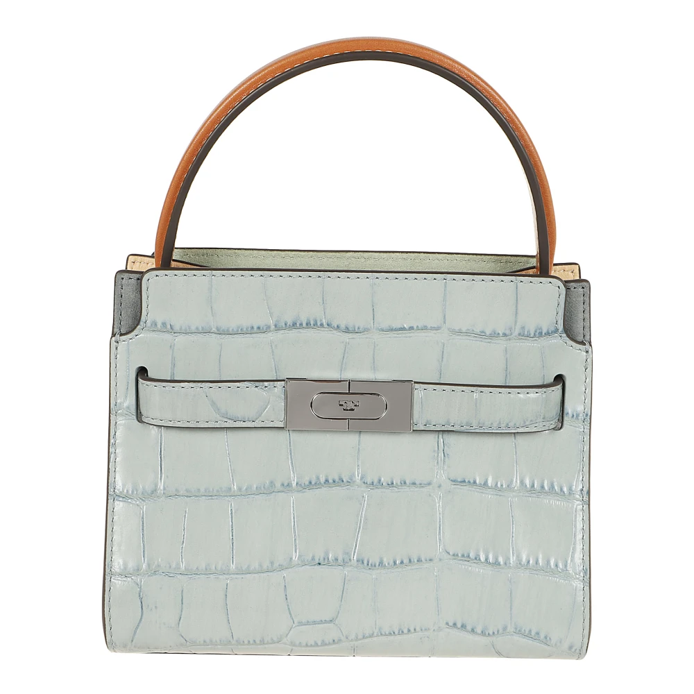 TORY BURCH Blauwe Krokodilreliëf Dubbele Tas Blue Dames