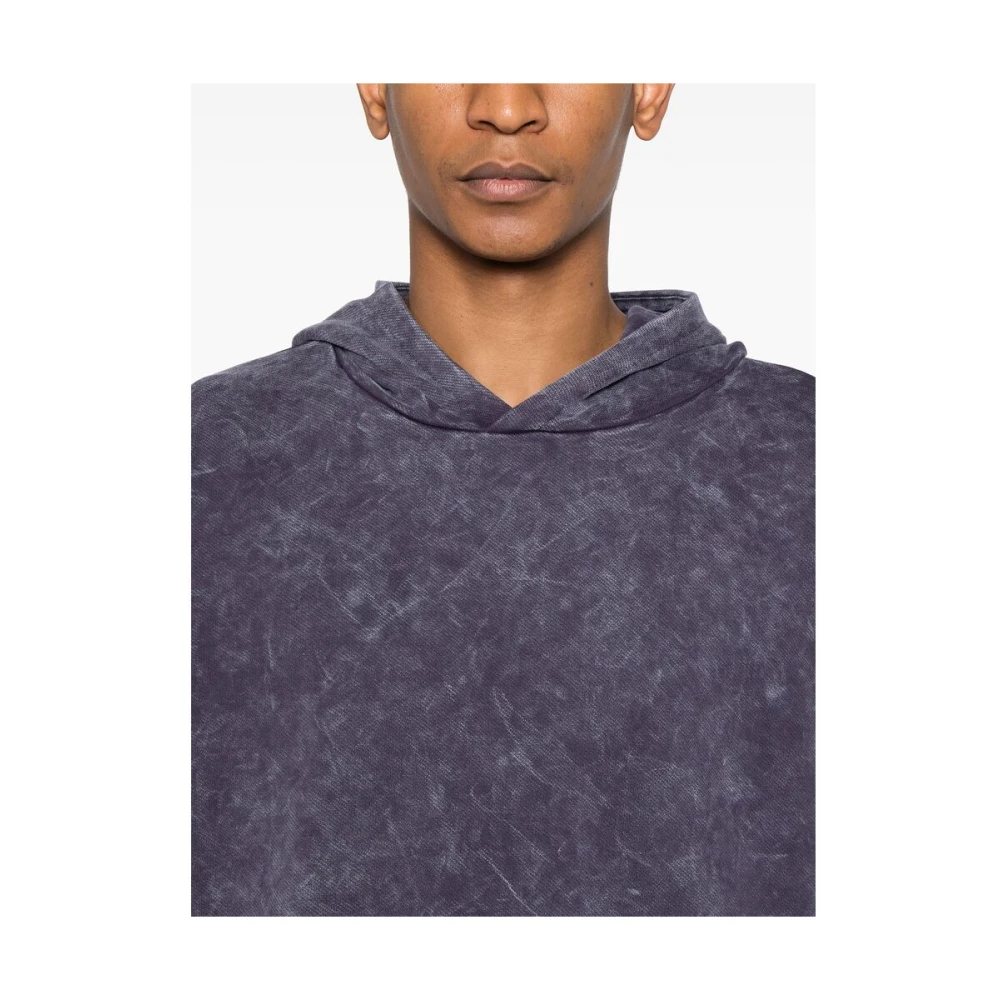 Mizuno Paarse Grafische Print Hoodie Purple Heren