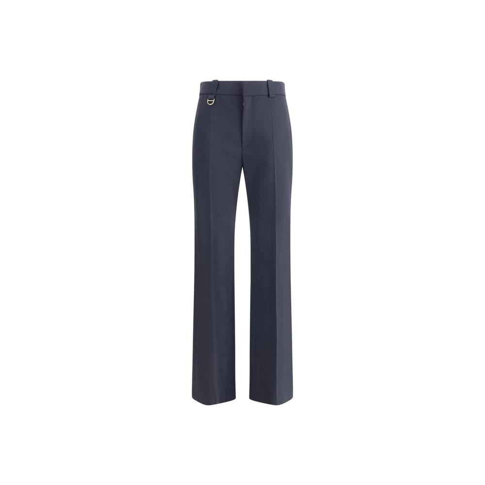 Chloé Wollen Broek met Rits en Zakken Blue Dames