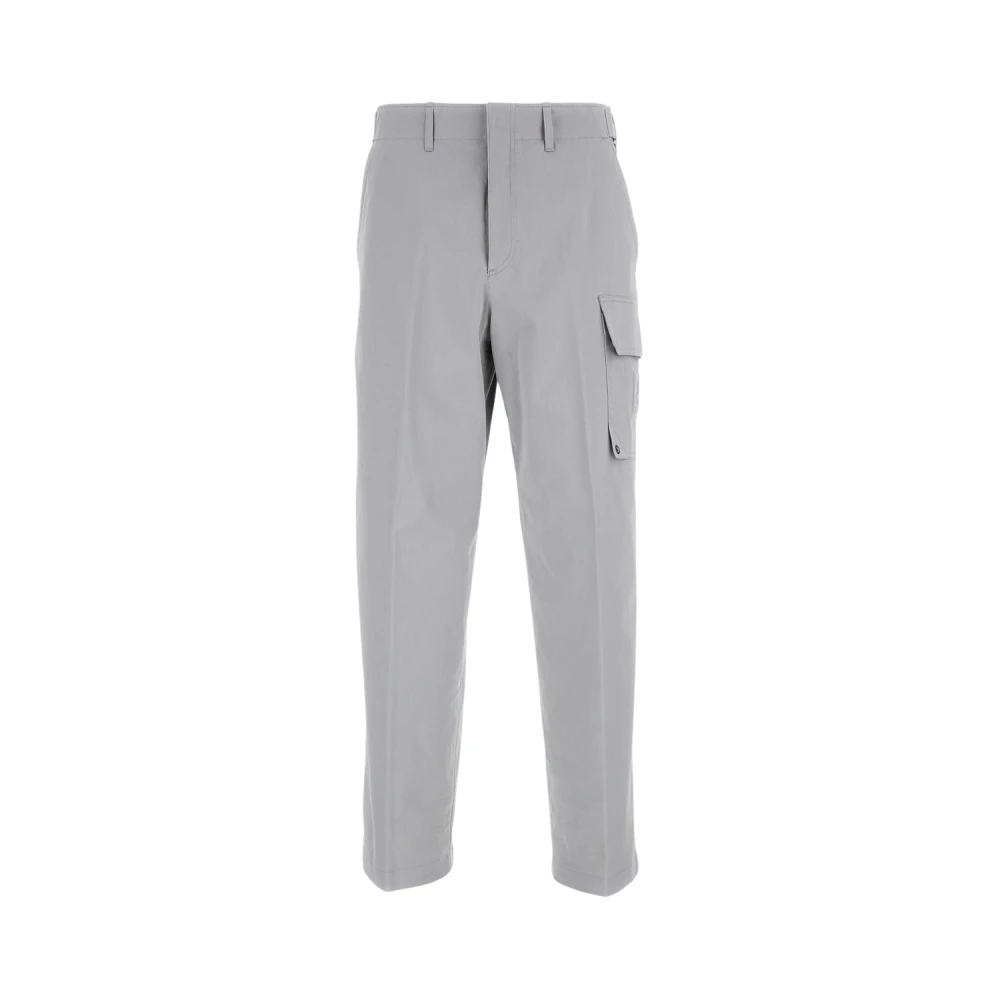 Fendi Men's Gray Cargo Trousers - Straight Trousers - M - Trousers
