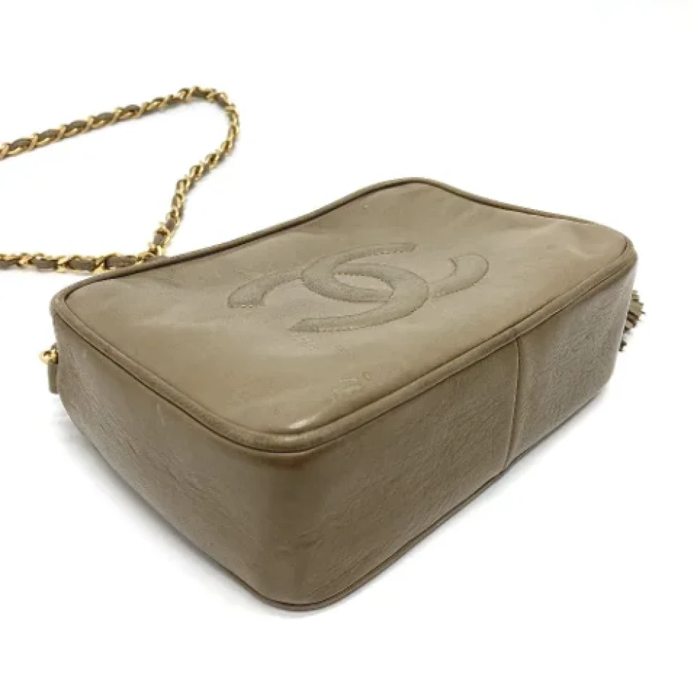 Chanel Vintage Pre-owned Leather chanel-bags Yellow Dames