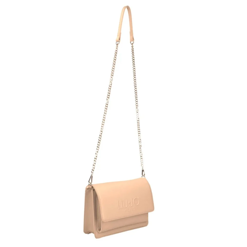 Liu Jo Stijlvolle Schoudertas met Logodetail Beige Dames