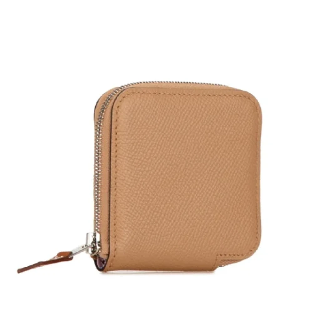Hermès Vintage Pre-owned Leather wallets Brown Dames