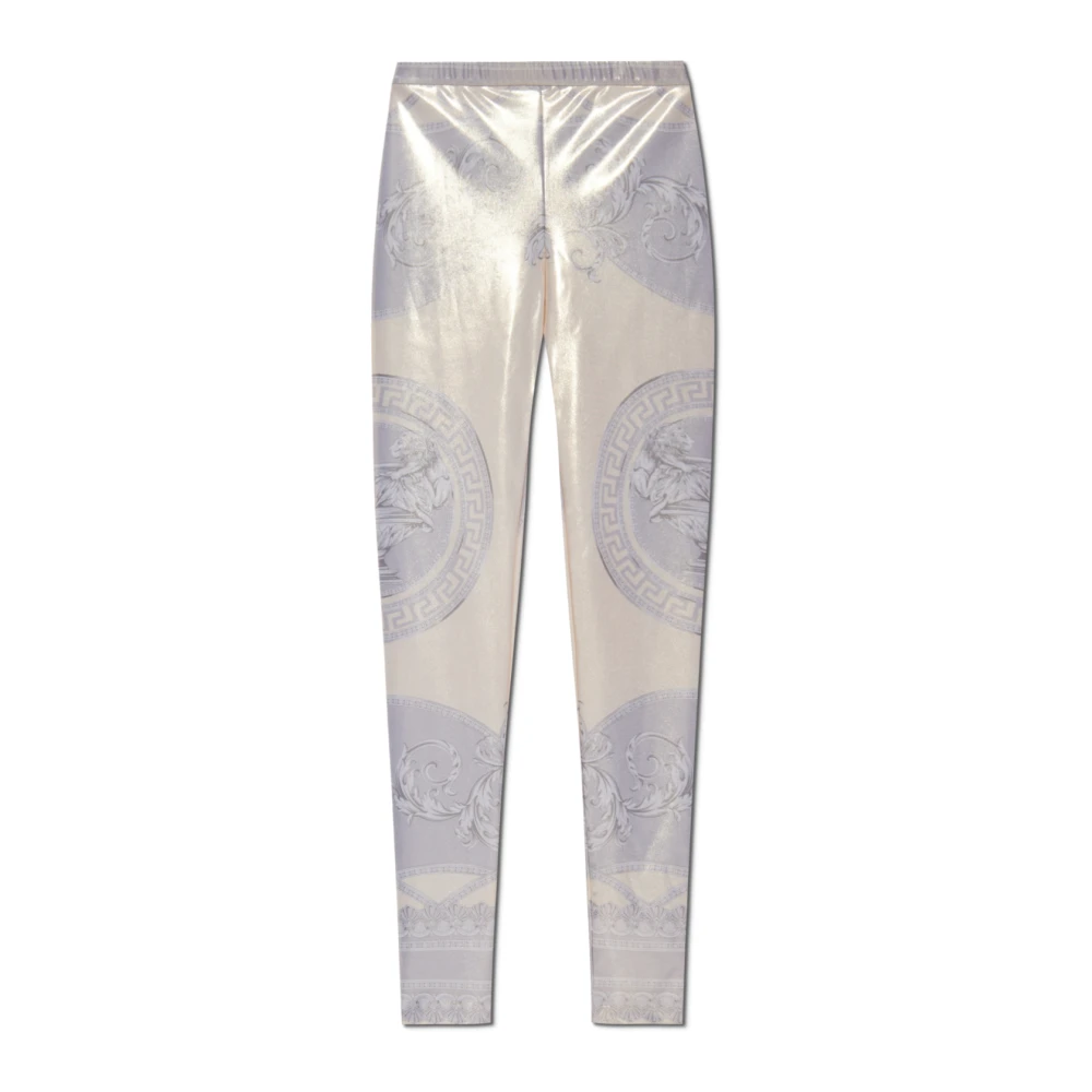 Versace Leggings met La Coupe des Dieux print Yellow Dames