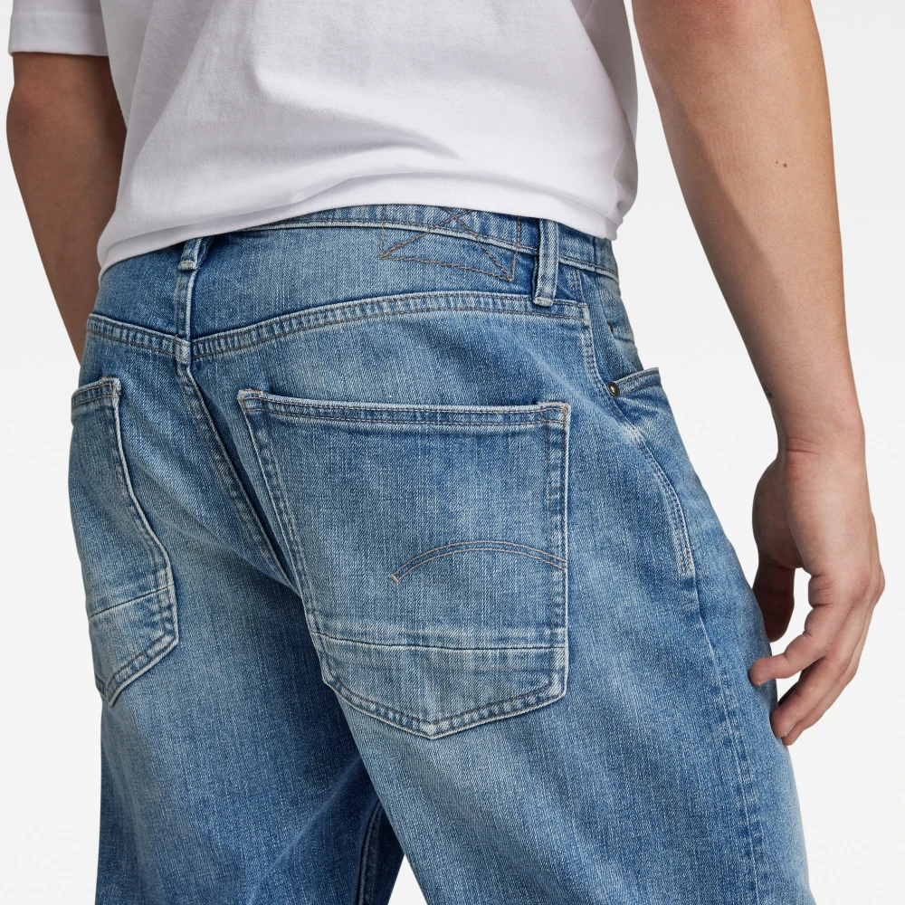 G-Star Regular Straight Fit Jeans met versterkte zakken Blue Heren