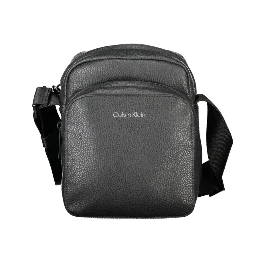 Calvin Klein Zwarte Polyester Schoudertas Black Heren