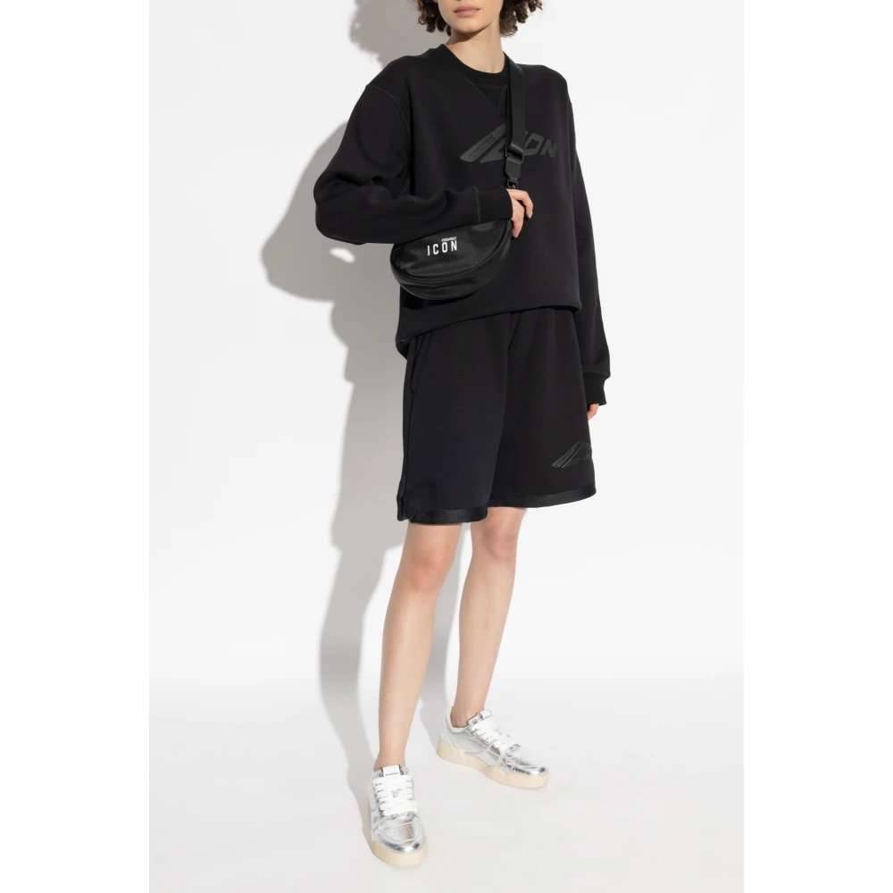Dsquared2 Sweatshirt met logo Black Dames