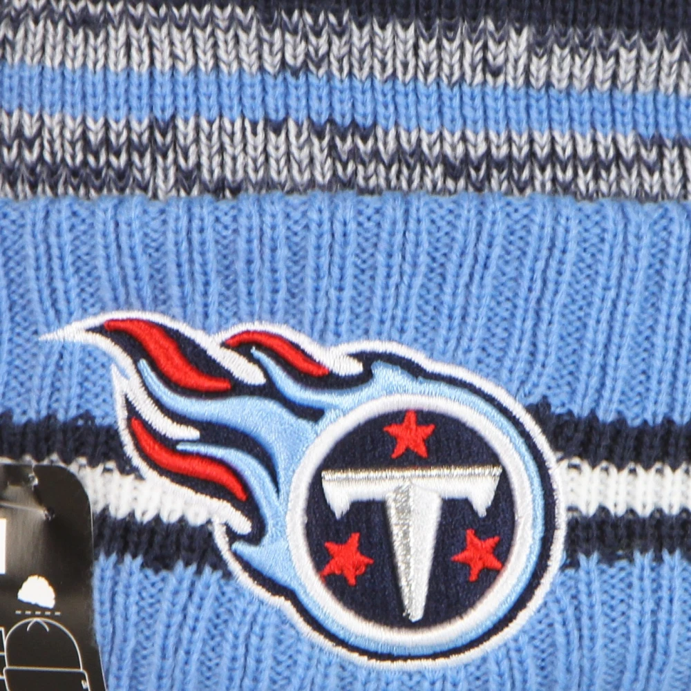 new era Tennessee Titans Pom Beanie Hat Blue Heren