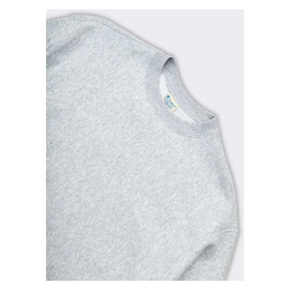 Champion Grijze Reverse Weave Crewneck Sweatshirt Gray Heren