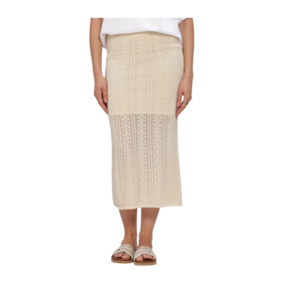 Moss Copenhagen , Damen, Röcke, Beige, L/Xl