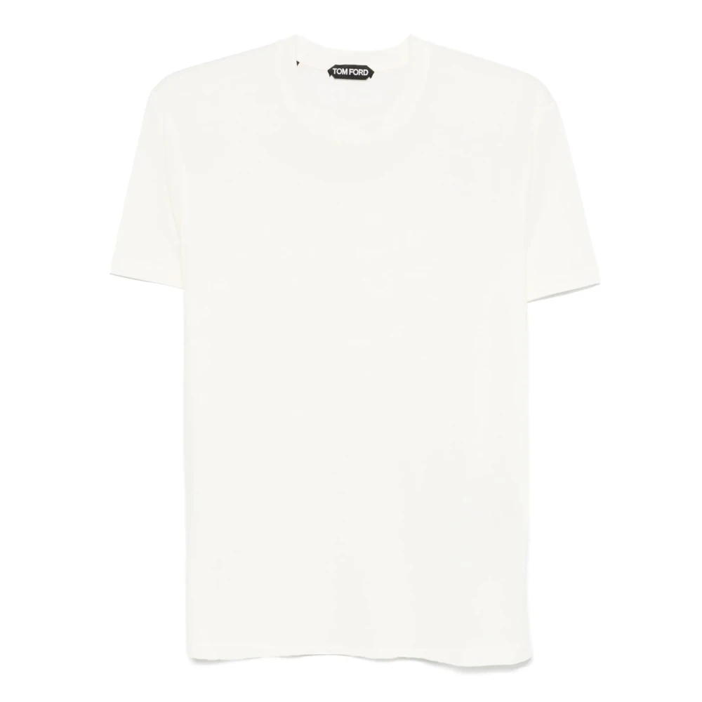 Tom Ford Lyocell Katoen T-shirt White Heren