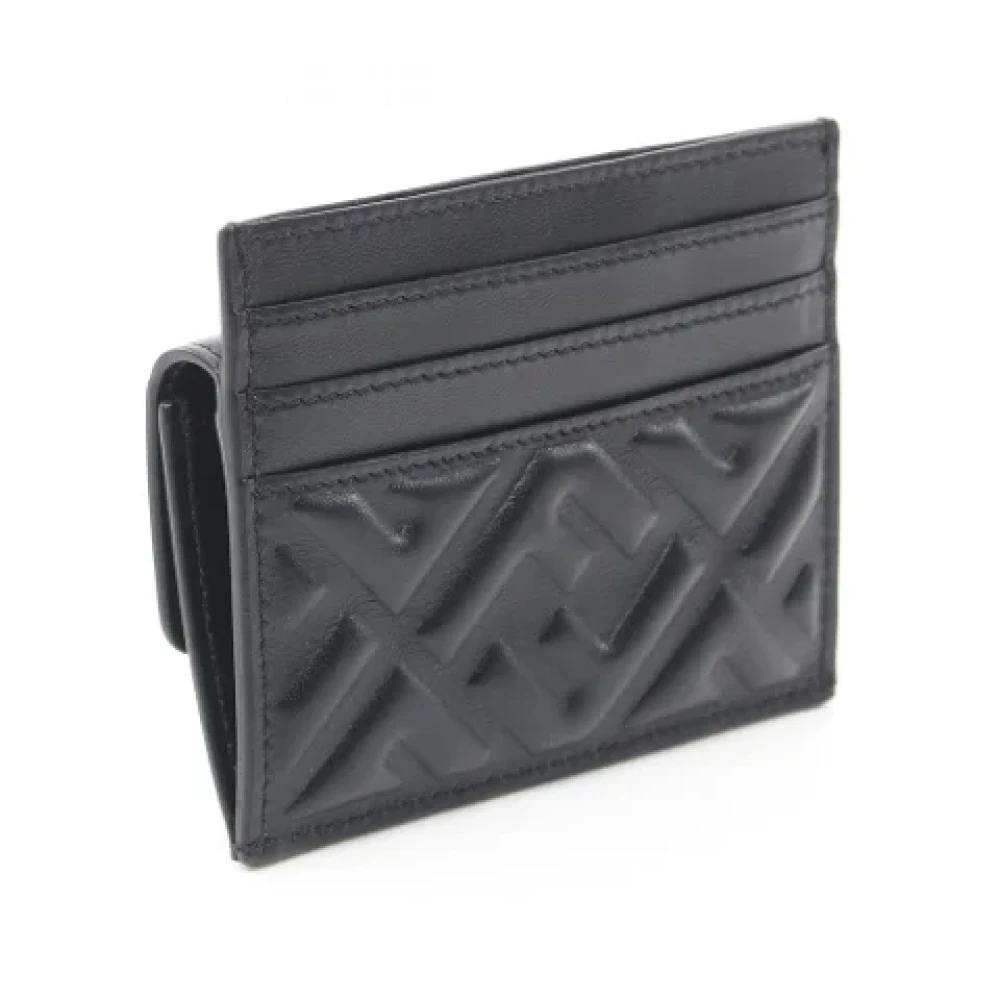 Fendi Vintage Pre-owned Leather wallets Black Dames