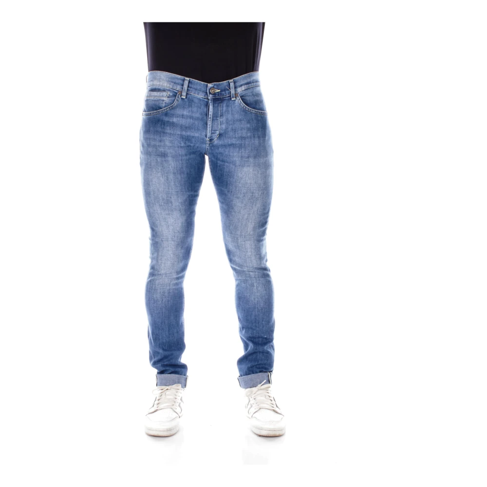 Dondup Metalen Pinafore Broek Blue Heren