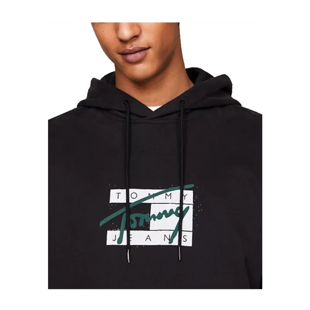 Tommy Hilfiger Graffiti Hoodie Black Heren