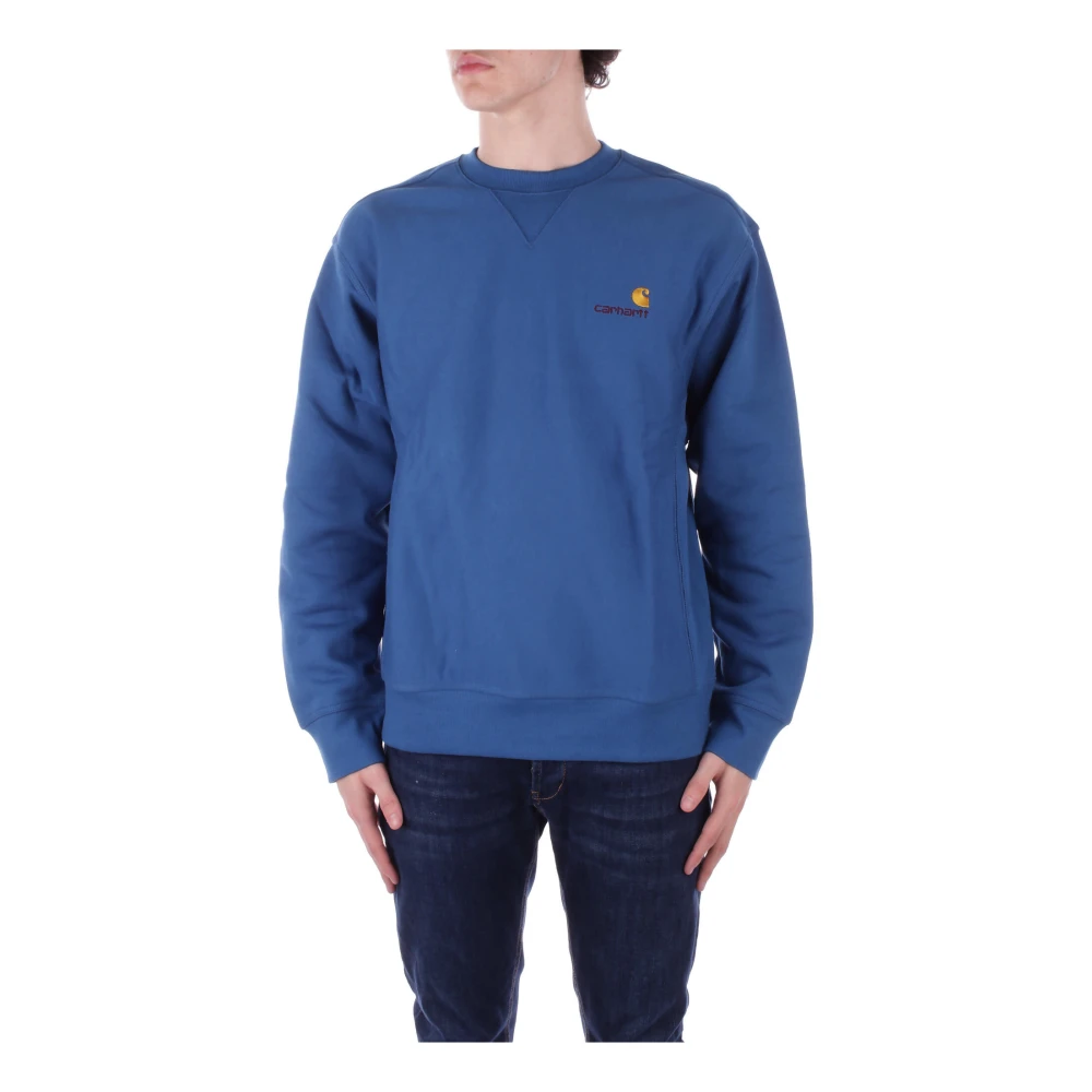 Carhartt WIP Stijlvol Sweatshirt met Logo Blue Heren