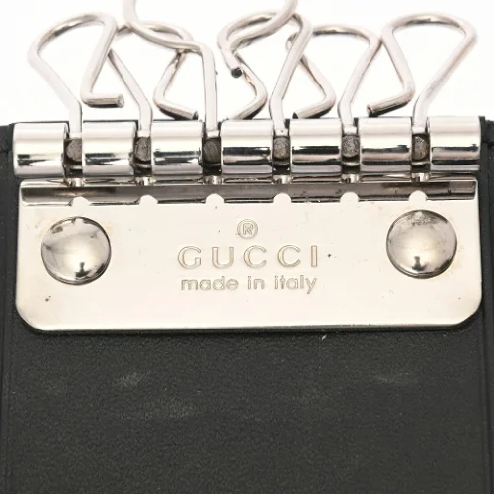 Gucci Vintage Pre-owned Leather wallets Black Heren