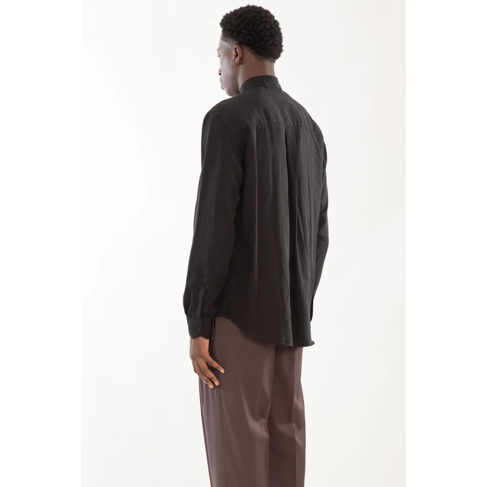 Costumein Drop Schouders Shirt in Andrea Stijl Black Heren