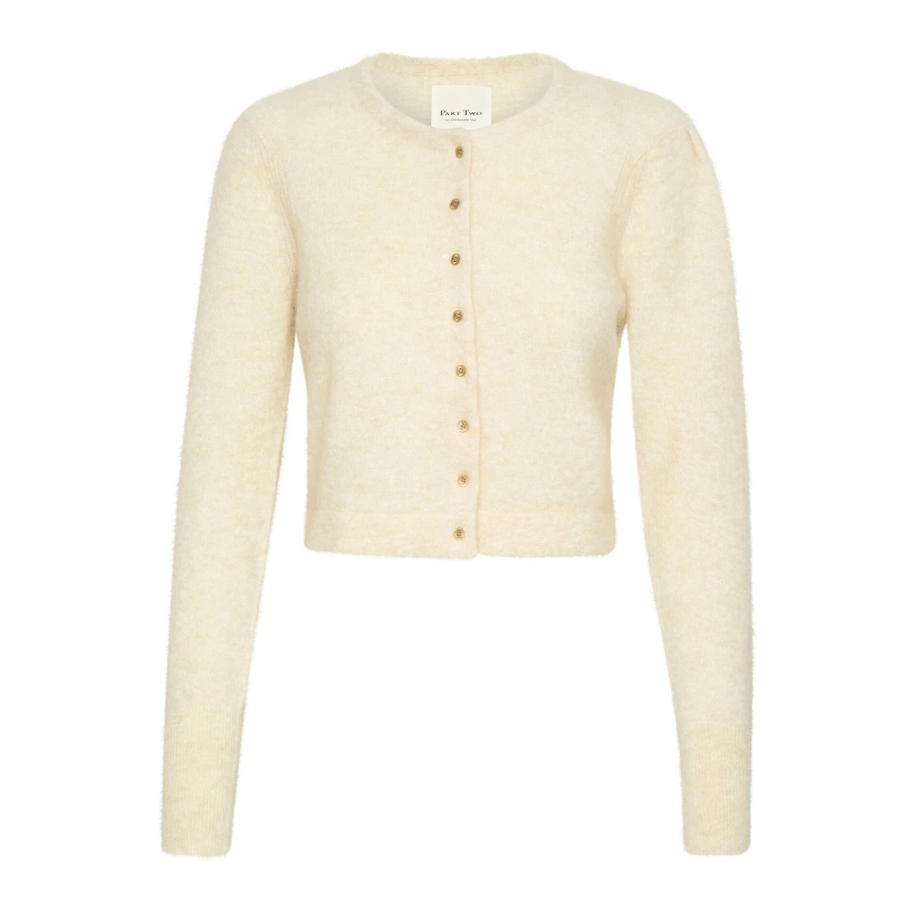 Part Two Frans Eiken Melange Gebreide Trui Beige Dames