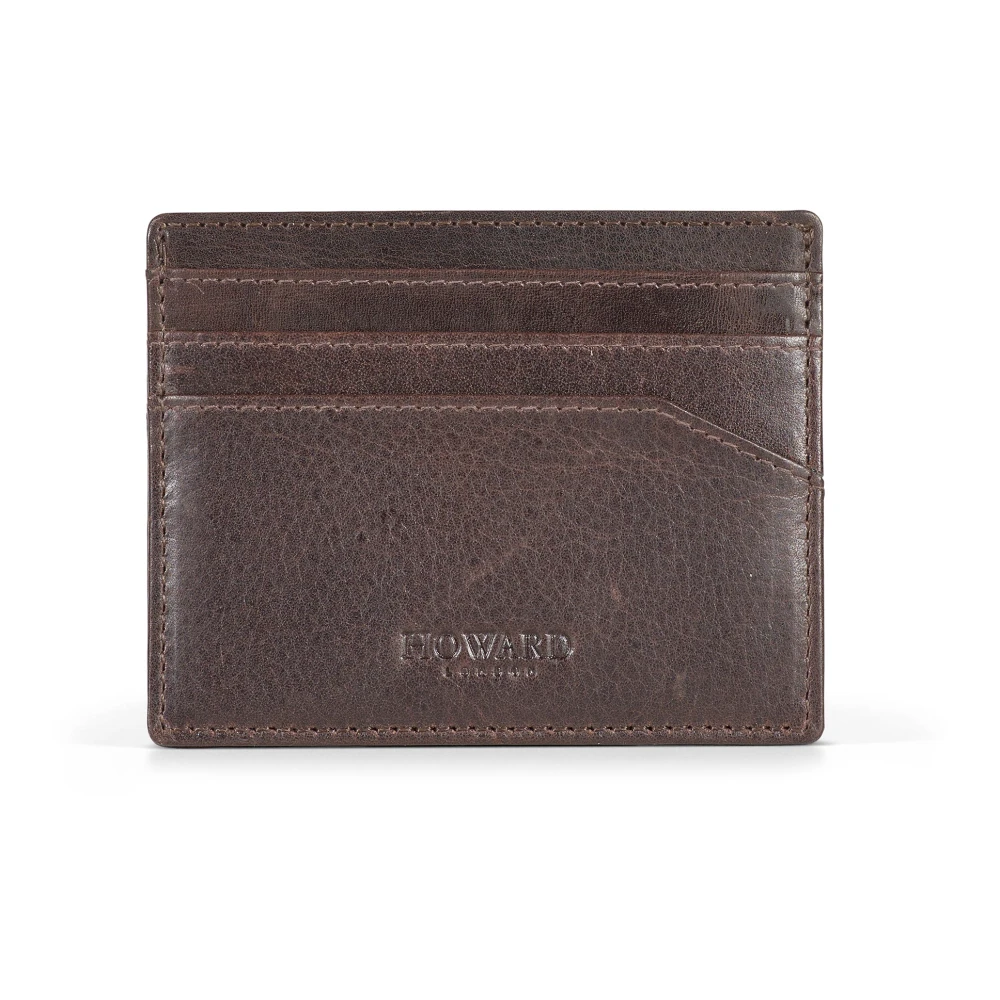 Dunkelbraune Lederkartenbrieftasche - Howard London - Modalova
