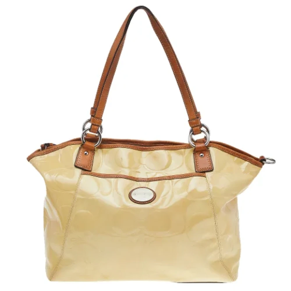 Pre-owned Beige Laer Coach Tote