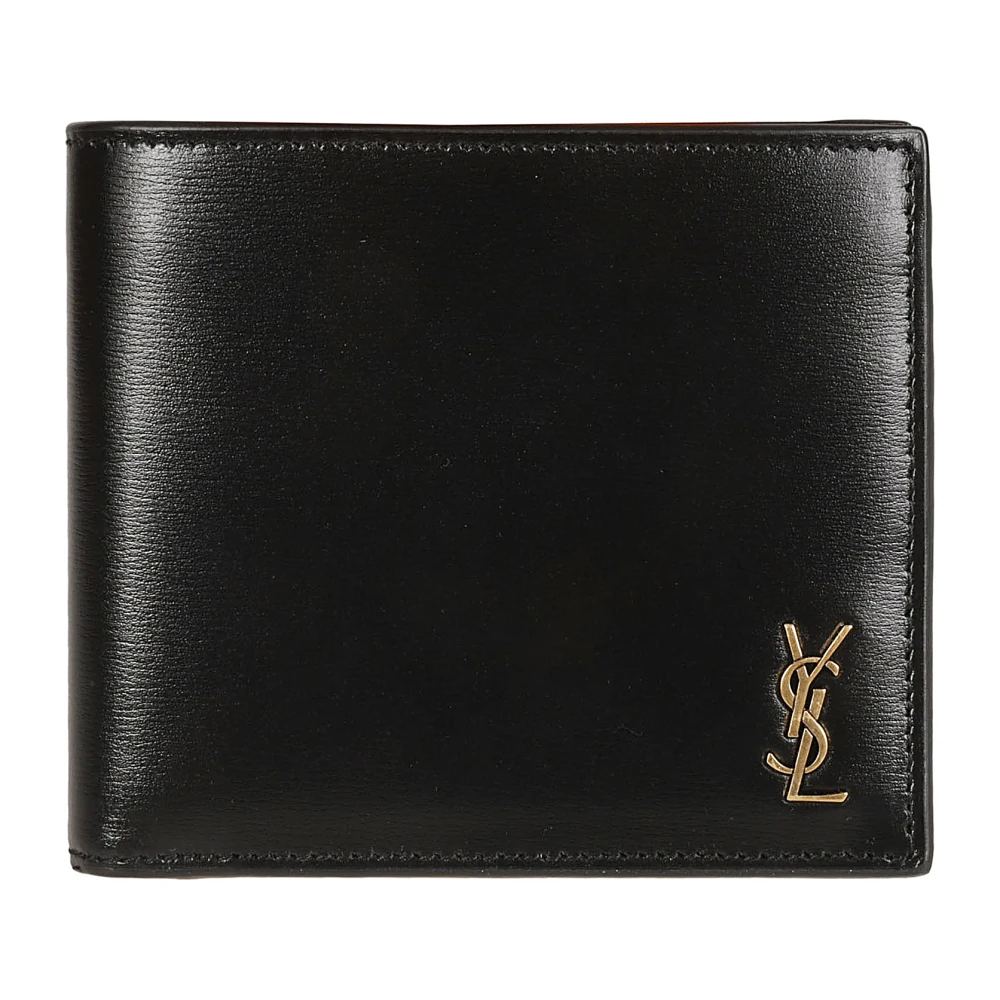 Saint Laurent Zwarte Portemonnees YSL PFU Tiny Black Heren