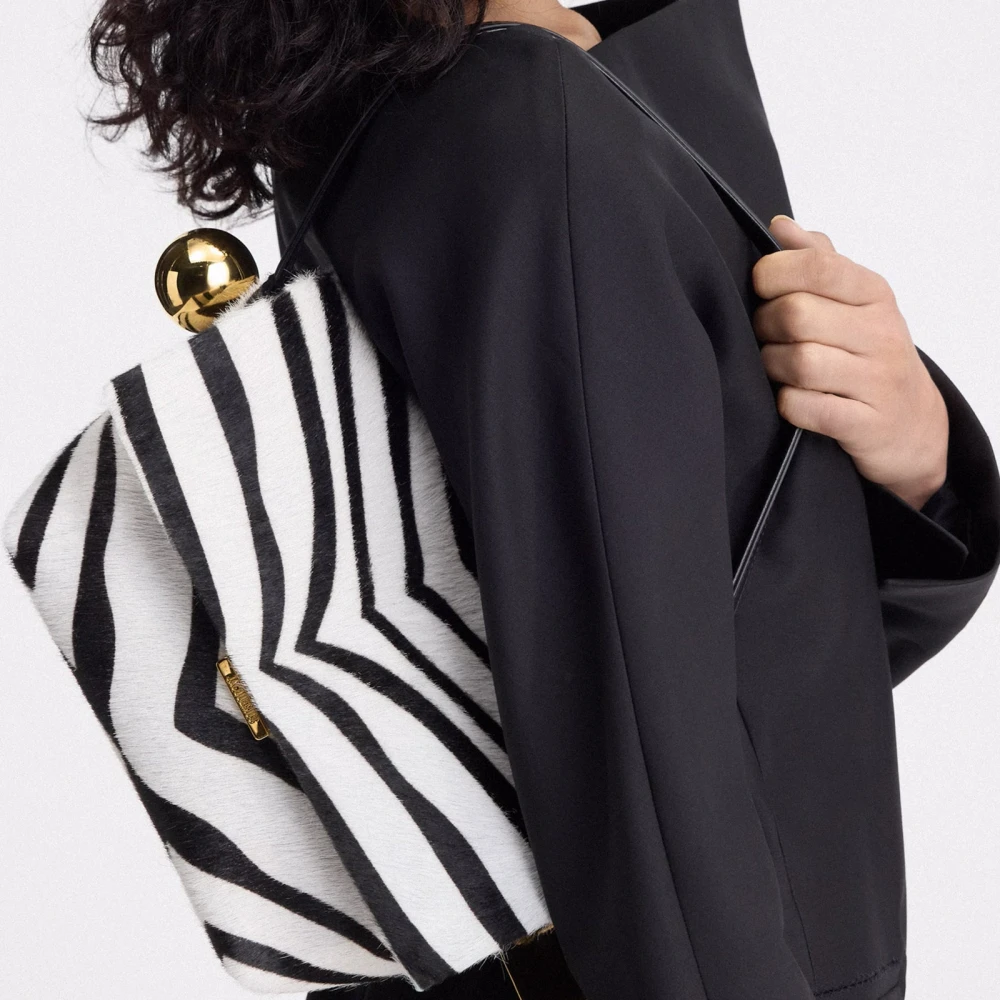 Jacquemus Zebra Print Leren Handtas White Dames